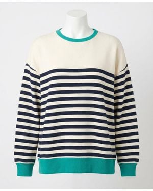 Z Supply Layer Up Stripe Sweatshirt - Blue