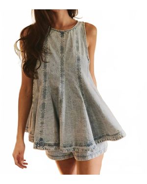 Free People Cassius Denim Set - Gray