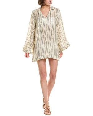 Lisa Marie Fernandez Linen-Blend Beach Cape Mini - Natural