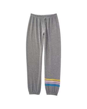 Chaser Brand Cozy Knit Slim Slouchy Pant - Gray