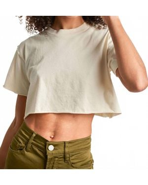 NSF Mack Crop Crewneck Top - Brown