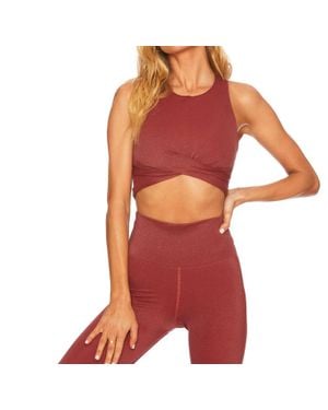 Beach Riot Riot Shine Crop Top - Red