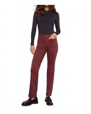 Charlie b Patch Pocket Flare Twill Pants - Red