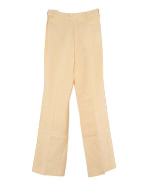 Acne Studios Side Closure Linen Pants - Natural