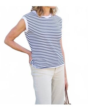 Frank & Eileen Aiden Vintage Muscle Tee - Blue