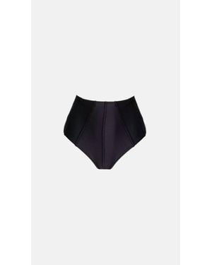 Shani Shemer Taylor High Waisted Bikini Bottom - Black