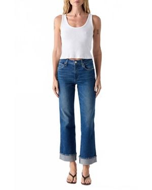 AMO Rosa Mini Bootcut Jeans - Blue