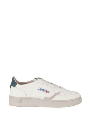 Autry Cream Medalist Low Leather Sneakers - White