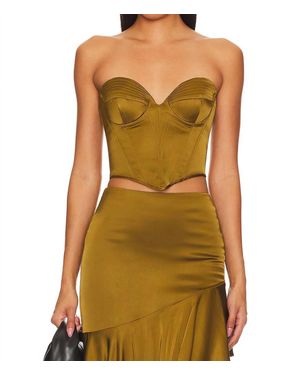 Nbd Amrita Corset Top - Green
