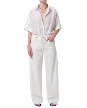 Citizens of Humanity Brynn Drawstring Trouser - White