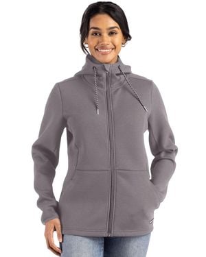 Cutter & Buck Roam Epic Comfort Recycled Full Zip Hooded Jacket - Gray