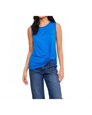 Karen Kane Sleeveless Pick-Up Top - Blue