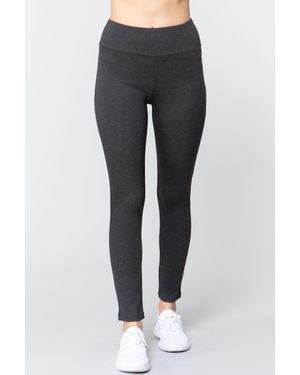 TRUEDAMES Fashnzfab Waist Band Long Ponte Pants - Blue