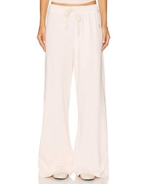 ÉTERNE Drawstring Wide Leg Sweatpant - Pink