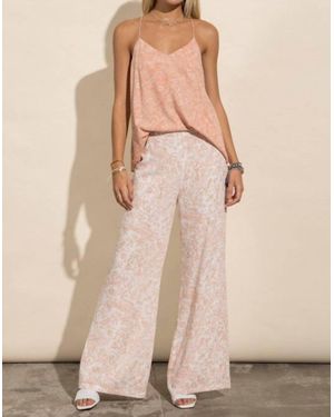 Style Rack Lianne Floral Palazzo Pants - Natural