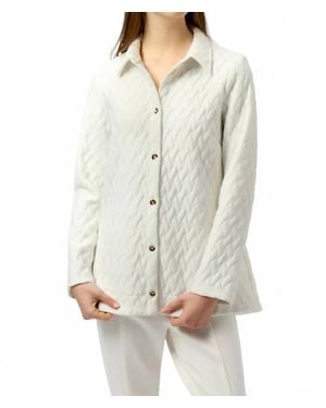 Joseph Ribkoff Long Sleeves Quilted Jacket - Gray