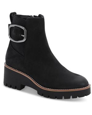 Blondo Dahlia Block Heel Buckle Ankle Boots - Black