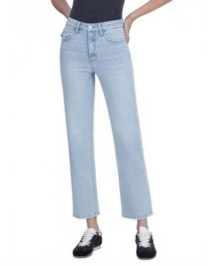 Flying Monkey Super High Rise Light Wash Tapered Leg Jeans - Blue