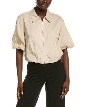 Vince Camuto Cropped Bubble Jacket - Natural
