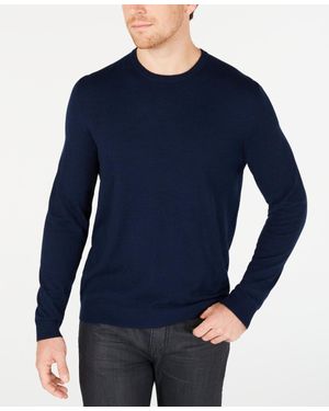 Alfani Crew Neck Pullover Sweater Xxl - Blue