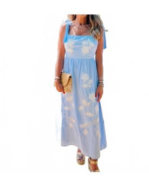 Lalavon The Salty Midi Dress - Blue