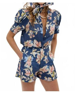 Lanhtropy Athina Linen Shirt - Blue