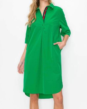 Joh Wendi Woven Tunic Dress - Green