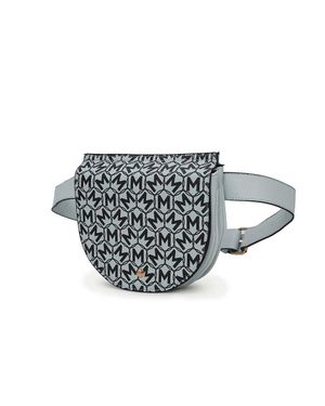 MKF Daksha Signature Half Moon Belt Waist Bag By Mia K - Black