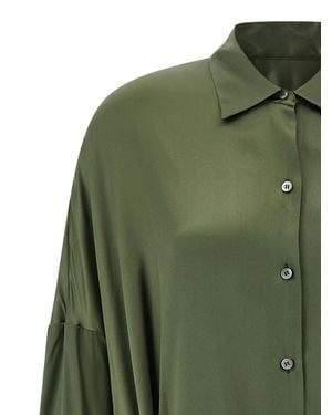 Dries Van Noten Silk Midi Dress - Green