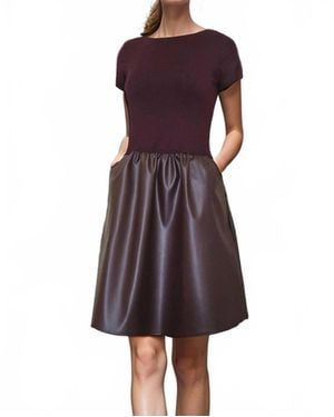 VAVA Eyewear Elle Cap Sleeve Dress - Purple