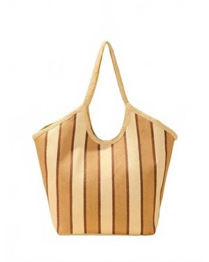 Shiraleah Capri Woven Paper Straw Beach Tote - Natural