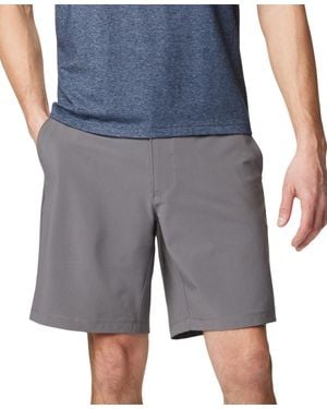 Columbia Carter Crest Shorts City Stretch Flat Front Bermuda Fts1386 - Gray