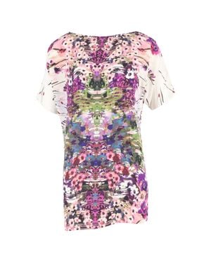 THEIA Floral Printed Blouse - Pink