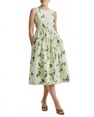 byTiMo Taffeta Midi Dress - Green