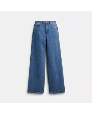 COACH High Rise Denim Jeans - Blue