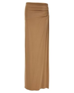 スカート Magda Butrym 03' Long Skirt With Maxi Side Split Magda Butrym 03' Long Skirt With Maxi Side Split in Black | Lyst