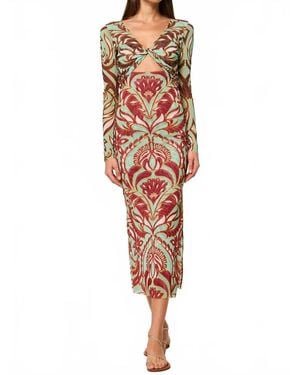 MISA Los Angles Tamar Midi Dress - Red