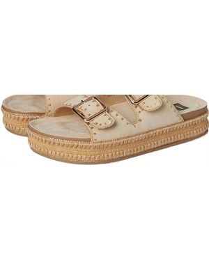 Chinese Laundry Cubana Micro Suede Whip Stitched Platform Sandal - Black