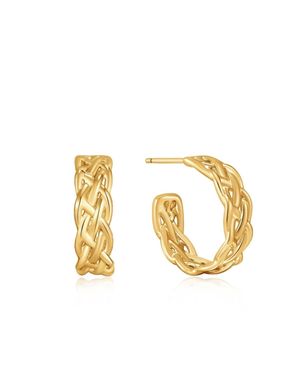 Ania Haie Rope Chunky Hoop Earrings - Metallic