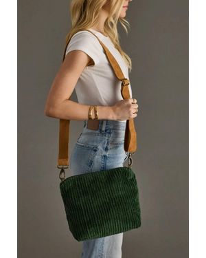 Panache Corduroy Crossbody Bag - Green