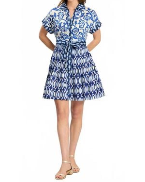tyler boe Hailey Mini Dress - Blue