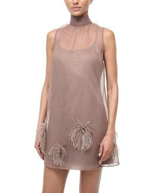 Ariele Tesoro Embellished Mini Dress - Brown
