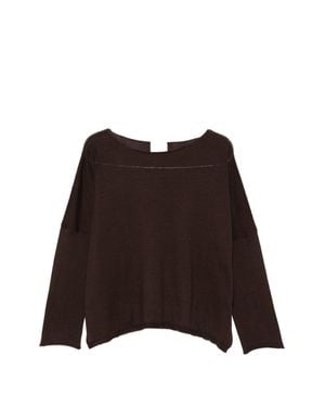 Be You Cashmere And Cotton Blend Sweater - Brown