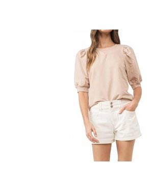 Another Love Tamryn Puff Sleeve Top - White