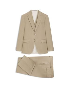BOSS Three-Piece Slim-Fit Suit - Natural