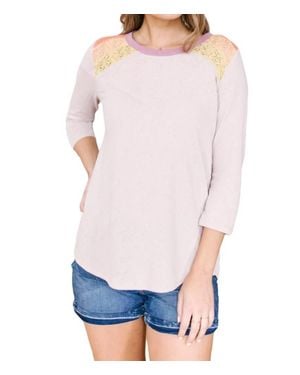 Easel Playful Patches Top - Pink