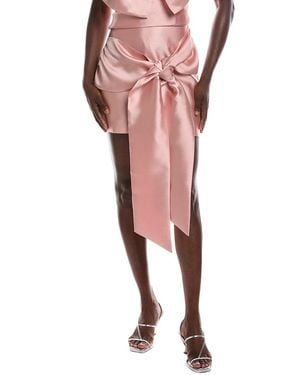REMAIN STUDIO Luxe Satin Twill Mini Skirt - Pink