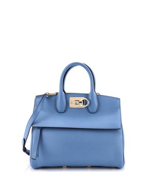 Ferragamo Studio Satchel Leather - Blue