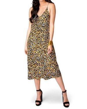 BuddyLove Tiff Midi Slip Dress - Metallic