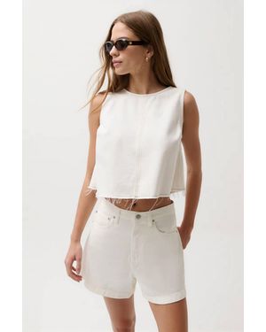 Pistola Rue Crop Top - White
